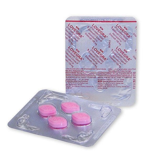 Lovegra 100 mg - 3 balení (12 ks) Ajanta Pharma